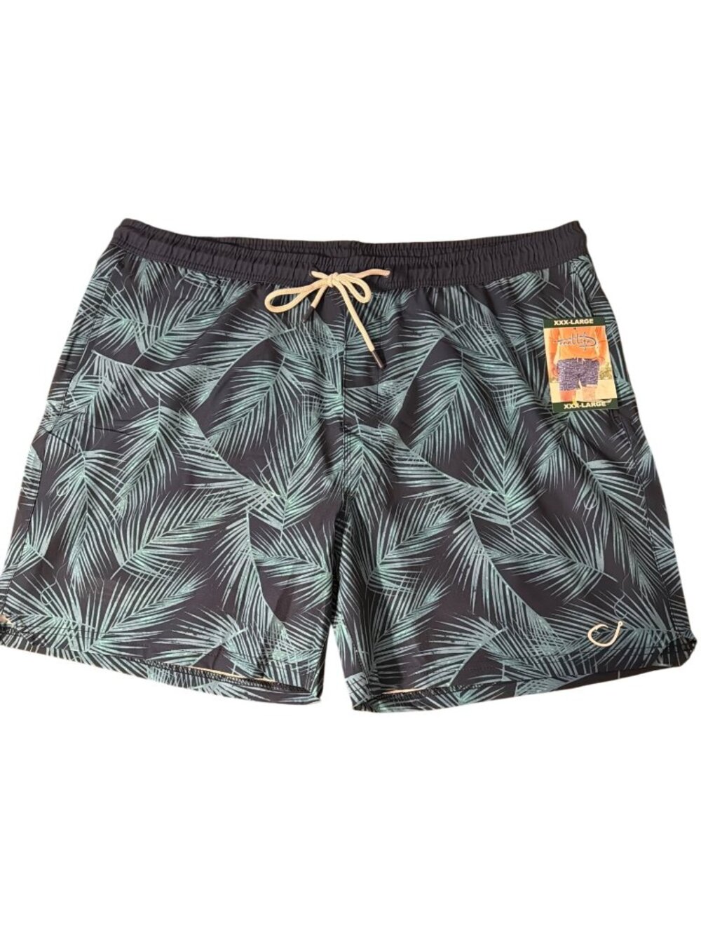 Reel Life Hooked on Palms Branson Swim Trunks Bathing Suit Short Blue Sz 3X NWT